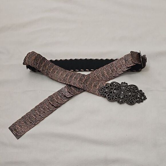 Vintage Style Ornate Metal Belt - Picture 1 of 1